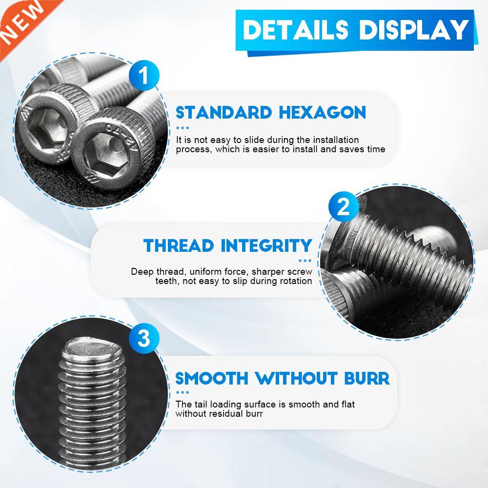 Hexagon Hex bolt set allen head screw kit m2 m2.5 m3 m4 m5