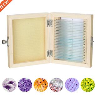 KKmoon 25pcs/set Prepared Microscope Slides Animal Plants In