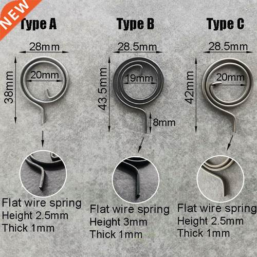 28mm Flat wire door lock handle spring coil for door Type A