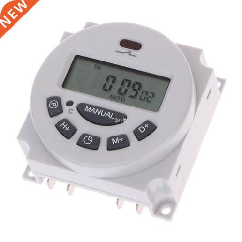 DC12V AC220V Digital LCD Weekly Programmable Time Switch Rel