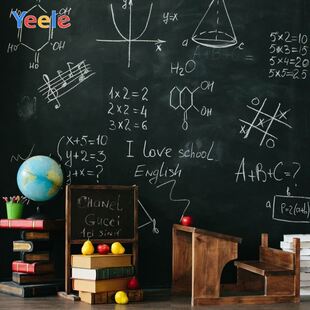 Yeele Blackboard Books Fruit Math Class Back to School Table