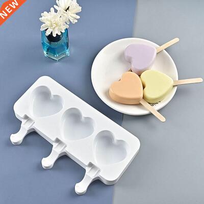 Popsicle Mold Heart Shape Ice Cream Mold Ice Cube Maker Ice