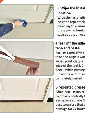 5 Meter Self Adhesive Door Seal Strip Weather Stripping Sili