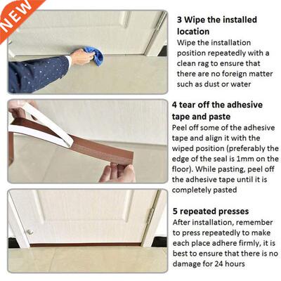 5 Meter Self Adhesive Door Seal Strip Weather Stripping Sili