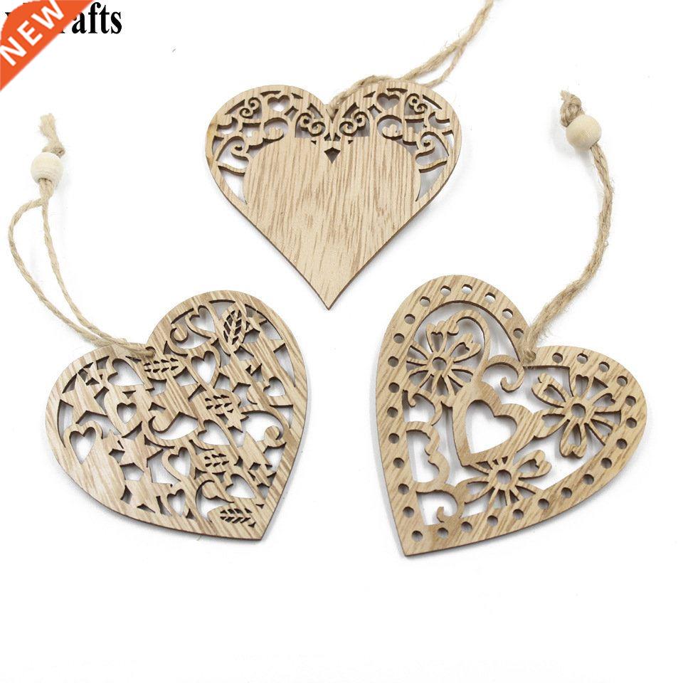 4-6PCS/LOT.retro hollow hert wood hnger Xms tg Cretive