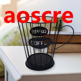 Retro Hollowed Coff Storage Capsule Basket Decoration Coffee