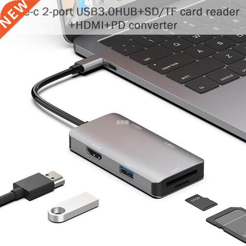 USB C HUB Type C to Multi USB .0 HUB HDMI Adapter Dock TF C