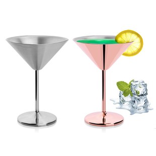 240Ml Stainless Steel Wine Glass Goblets Juice Drink