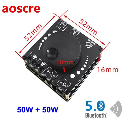 50W+50W Bluetooth 5.0 Speaker Digital Audio Power Amplifier