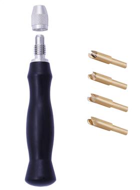 Leather edge ebony handle creasing machine Leader rcraft mar