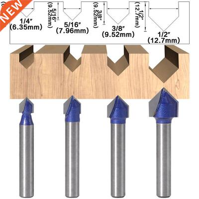 6mm+Shank+90+Degree+V+Groove+Router+Bit+1/4
