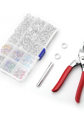 200 Sets Snap Fasteners Kit Tool 9.5mm Metal Snap Buttons Ri