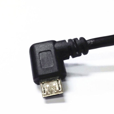 Micro USB 5 Pin female to Left angle 90 degree Micro 5P mal
