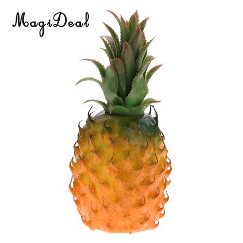 Tropical tificial Pineapple Plastic Fruits Cabinet Display