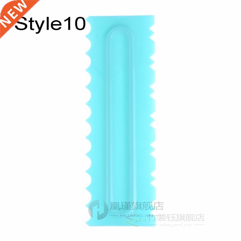 PP Jagged Edge Cake Scraper Plain Smooth Cream Spatulas Fond