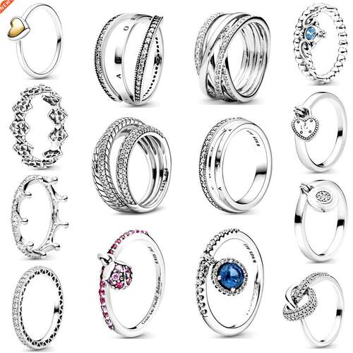 Ladies Ring 925 Silver Ring Zou Ju Crown Princess Headdress