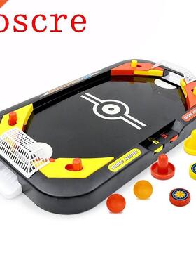 Mini Air Hockey Table Desktop Battle 2 in 1 Ice Hockey Game
