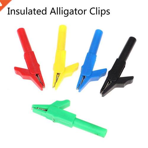 Insulated Alligator Clip Testing Tool 4mm Socket Crocodile C