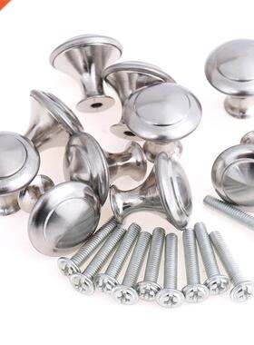 10pcs/set Stainless Steel Round Cabinet Knobs Drawer Knobs K