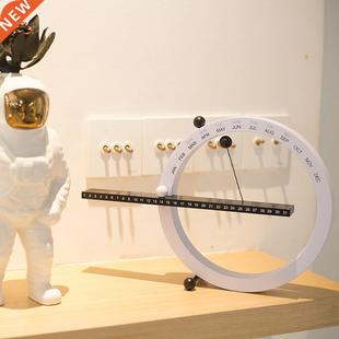 2021 Creative Magnetic Ball Clock Perpetual Wall Calendar No