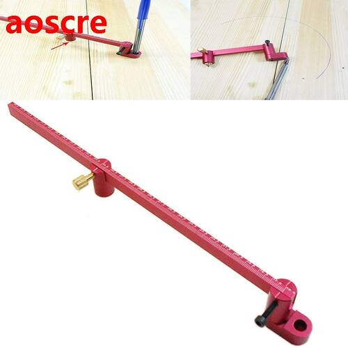 316.5mm Woodworking straight line arc Curve Scriber dual-pur