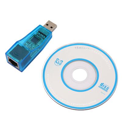 Blue USB 1.1 To LAN RJ45 Ethernet 10/100Mbps Network Card Ad