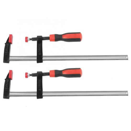2Pcs Heavy Duty F Clamps Woodworking Bar Clips Quick Slide D