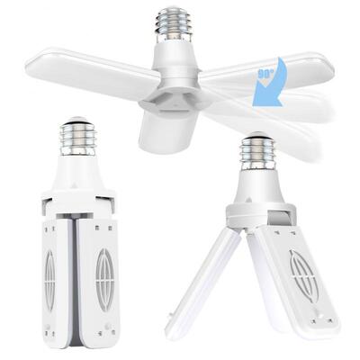 E27 LED Bulb Fan Blade Timing Lamp AC170-265V 30W Foldable L