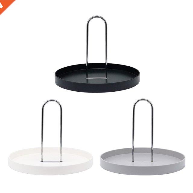 Modern U-shaped Portable Handle Round Tray Plating Storage T