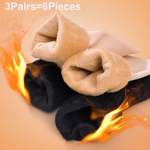 3Pairs/lot Women Winter Warm Thicken Thermal Soft Casual Sol