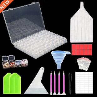 Diamond Painting Tools Sets with 56/28 Cells Plastic Storag