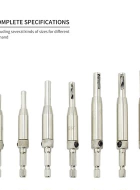 10pcs Combination Center Drill Bits Set with Hex Wrench Hing