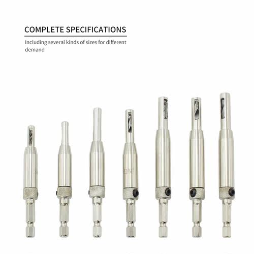 10pcs Combination Center Drill Bits Set with Hex Wrench Hing