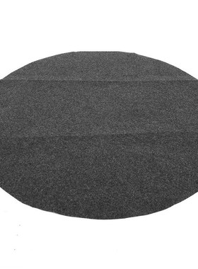 36in Round Shape Gary Barbecue Mat Oil Resistant BBQ Floor P