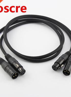 Pair 5N OCC Copper Conductor Audio Balance Interconnect Cabl