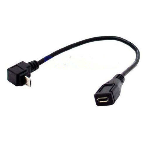 Micro USB 5 Pin female to Down angle 90 degree Micro 5P male