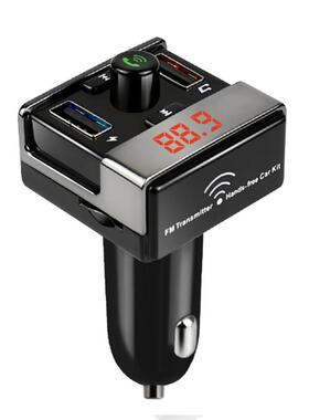 USB 2.1A Car Phone Charger Bluetooth FM Radio Transmitter LC