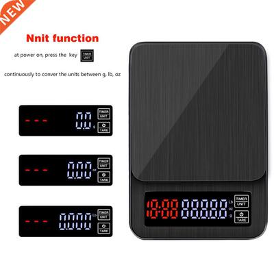 Kitchen Scales LED Digital Timer Coffee Scale Smart Digital