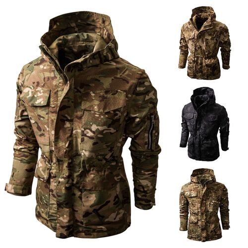 Camouflage Jacket Men Hoody Windbreaker Clothing Tactical Ja