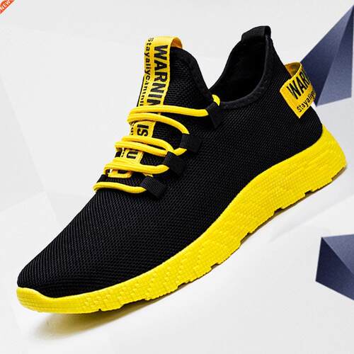 Big Size Summer Lightweight Running Shoes Man Black Sneakers