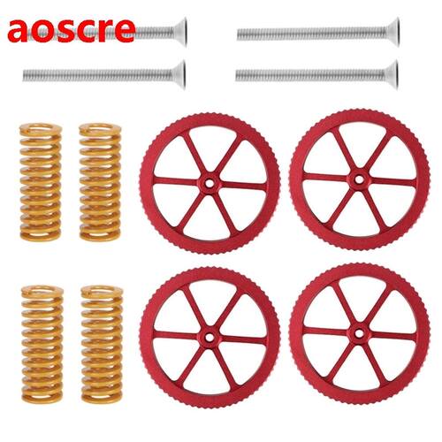 4PCS/Set Hand Twist Leveling Nut with Hot Bed Die Springs fo