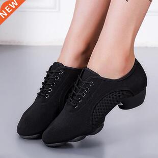 Black Professional Salsa Dance Shoes Men Women Standard Ball