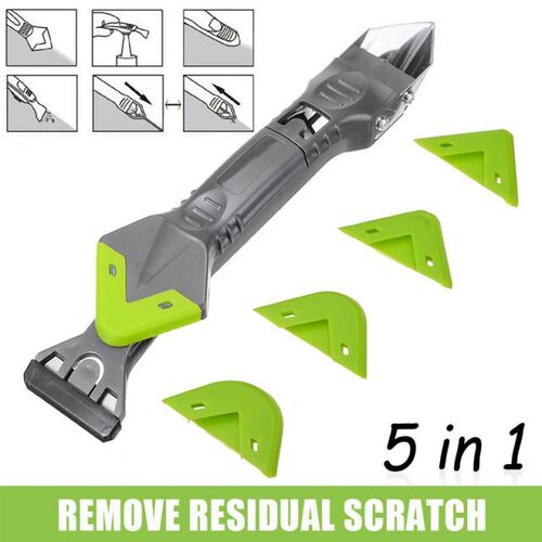 5 in 1 Scraper Caulking Mould Removal Set Reusable Green Sil
