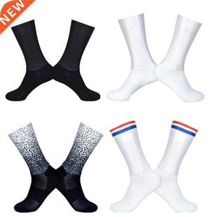 New Summer Breathable Cycling Socks Men Anti Slip Seamless A
