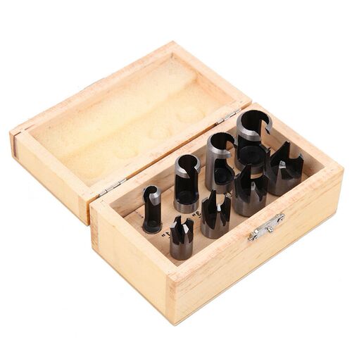 8Pcs 6/10/13/16mm Wood Plug Cutting Drill Bits Cylinder