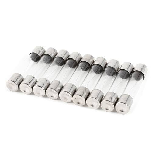 10 Pcs Fast Blow Type Glass Tube Fuses 6x30mm 250V 0.5A
