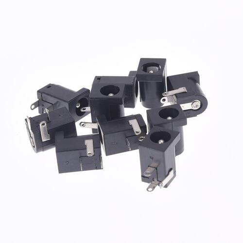 10PCS DC-005 Black DC Power Jack Socket Connector DC005 5.5*