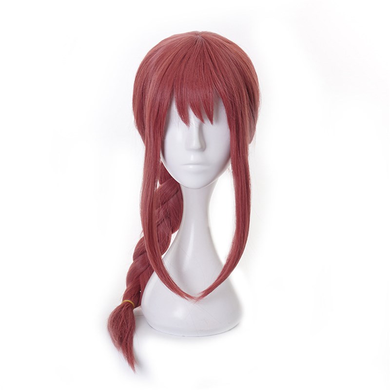 Makima Cosplay Wig Anime Chainsaw Man Cosplay Long Pink Brai