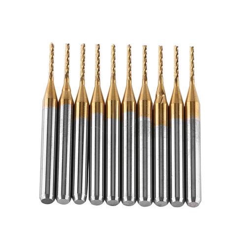 10PCS End Mill Titanium Coat Carbide 38mm Length End Mill En