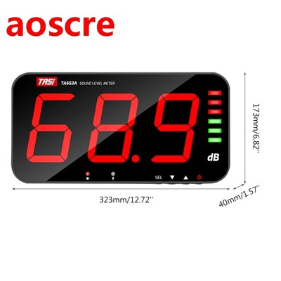 Digital Sound Level Meter Large Screen Noise dB Meter Wall H